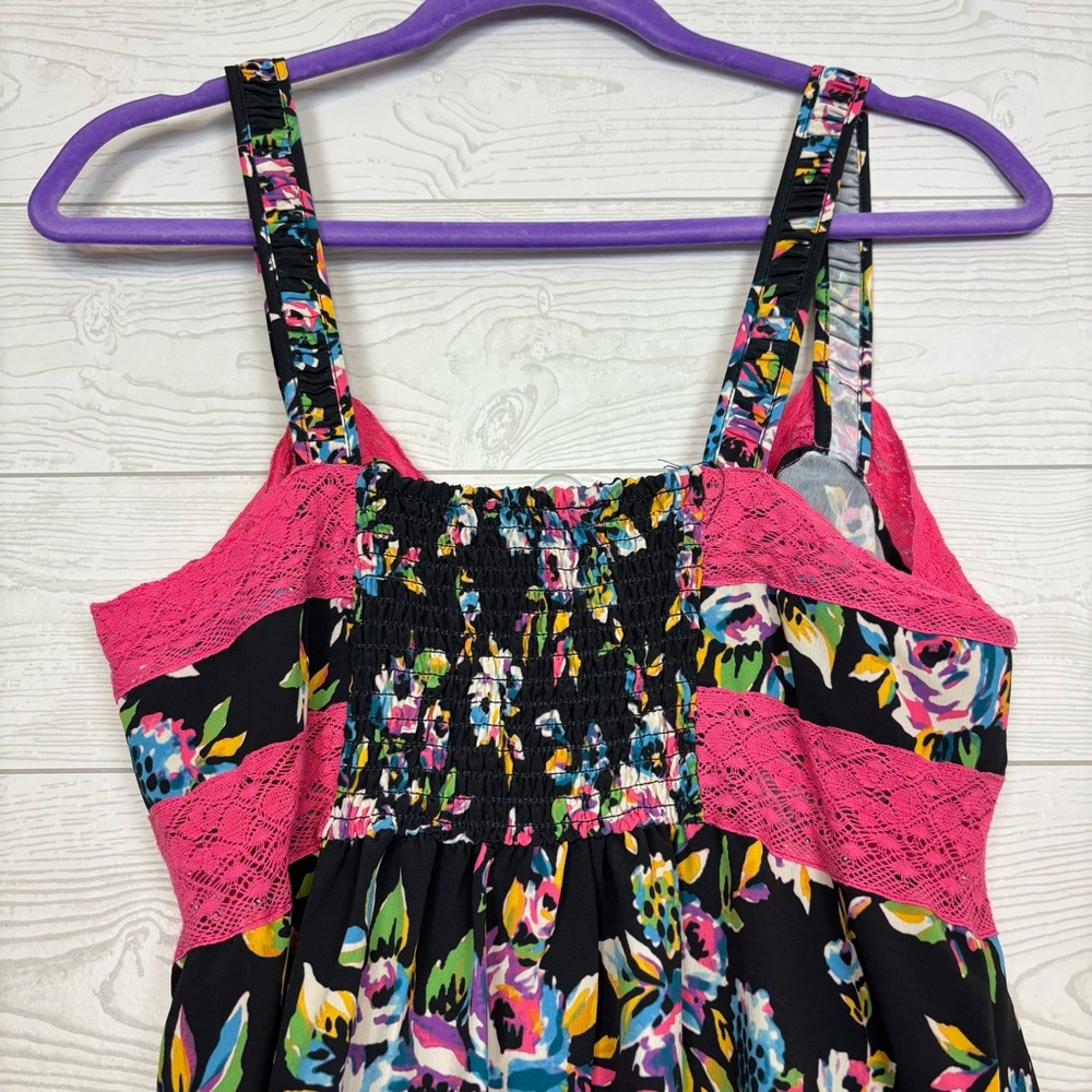 Betsey Johnson Painted Nostalgia Floral Dress Size Medium - Picture 8 of 11